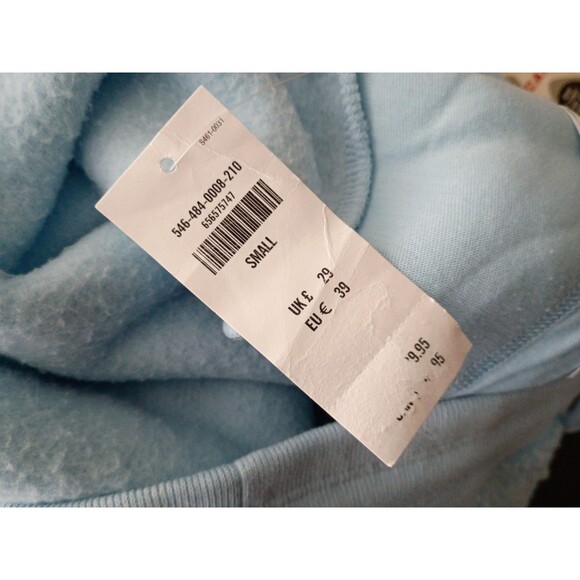 Gilly Hicks A&F Baby Blue Fleece Sleep Lounge Pants Pockets Drawstring Sz Small - Picture 7 of 9